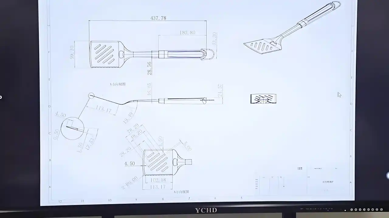 Examples of custom logo BBQ tools