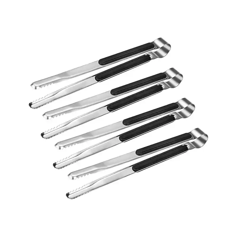 10-inch roestvrijstalen grilltang met anti-slip grip, 4-pak (6) 10-inch roestvrijstalen grilltang met anti-slip grip, 4 stuks