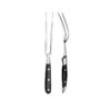 12-inch stainless steel carving fork set with wood and ABS handles (4)
