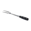 13-inch stainless steel BBQ meat fork with black ergonomic handle (1)