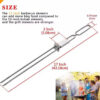17-inch stainless steel BBQ skewers with wooden handles and push bar (3)