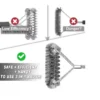2-in-1 grill brush with wire and helix head for safe BBQ cleaning (3)