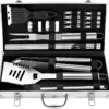 20-piece stainless steel BBQ tool set in alu