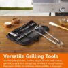 Conjunto de ferramentas para churrasco de 4 peças em aço inoxidável com bolsa de transporte - OEM/ODM disponível