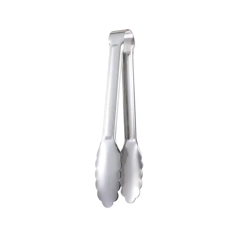 9-inch stainless steel food tongs – 6-pack for catering, buffet, and OEM (1) 9-inch stainless steel food tongs – 6-pack for catering, buffet, and OEM