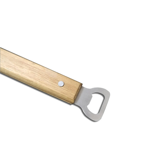 BBQ grillspatel met houten handvat en flesopener (5) BBQ grillspatel met houten handvat en flesopener (5)