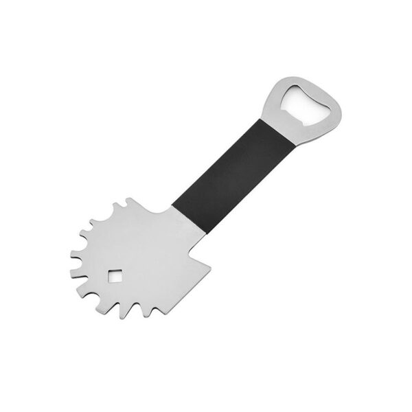 Varkenshaarvrije roestvrijstalen grillschraper met leren handvat (4) Varkenshaarvrije roestvrijstalen grillschraper met leren handvat (4)