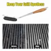 Brosse à grillades à vapeur sans poils avec tête remplaçable et long manche (5) Brosse à grillades à vapeur sans poils avec tête remplaçable et long manche (5)