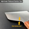 Extra-wide stainless steel griddle scraper with full tang wooden han (6)