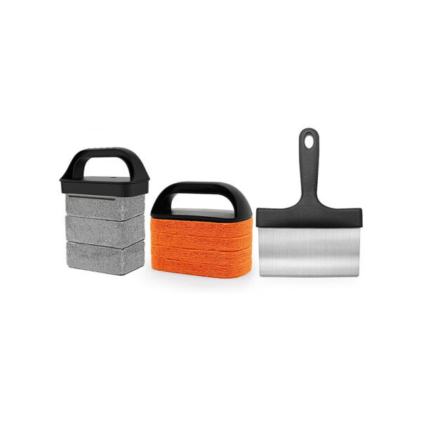 OEM Bakplaatreinigingsset met schraper en grillsteen (7) OEM Bakplaatreinigingsset met schraper en grillsteen (7)