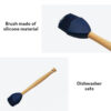 Pincel de silicone OEM para grelhar com cabo de madeira (5)