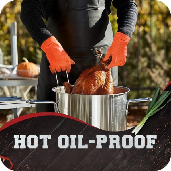 Γάντια BBQ σιλικόνης ανθεκτικά στη θερμότητα για ψήσιμο στη σχάρα (1) Γάντια BBQ σιλικόνης ανθεκτικά στη θερμότητα για ψήσιμο στη σχάρα (1)