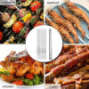 Stainless Steel Flat BBQ Skewers with Storage Tube (5)
