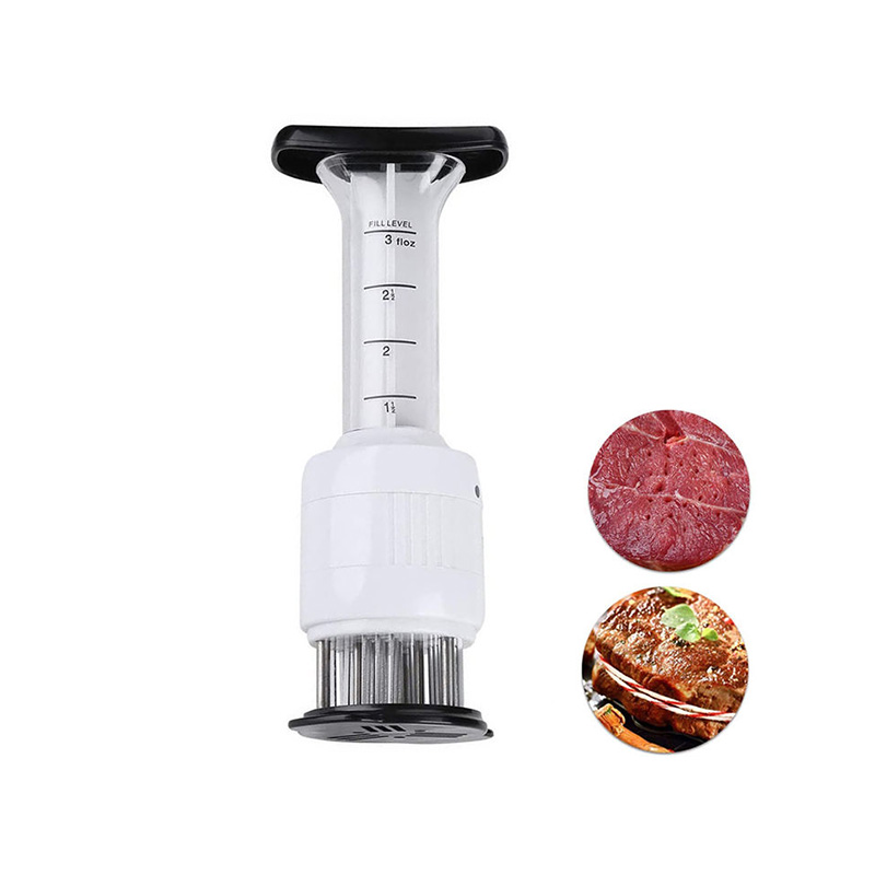 Stainless Steel Meat Injector & Tenderizer – OEM BBQ Tool (4) Stainless Steel Meat Injector & Tenderizer – OEM BBQ Tool (4)