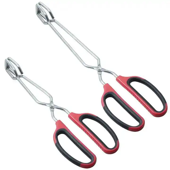 Stainless Steel Scissor Tongs – 10-Inch & 12-Inch Set (1) Stainless Steel Scissor Tongs – 10-Inch & 12-Inch Set