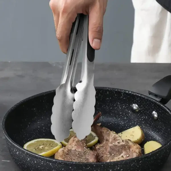 Roestvrijstalen grilltangset met siliconen grip (1) Roestvrijstalen grilltangset met siliconen grip (1)