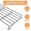 Stainless steel warming rack for Weber Genesis II 300 Series gas grills (6)