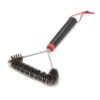 Triple-Sided Stainless Steel Grill Brush with Plastic Handle (4)